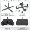 Patio Market Offset Umbrella Stand Holder Base Sand Filled Sandbags 220lbs - Image 5