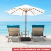Patio Market Offset Umbrella Stand Holder Base Sand Filled Sandbags 220lbs - Image 7