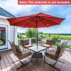 Patio Market Offset Umbrella Stand Holder Base Sand Filled Sandbags 220lbs - Image 8