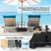 Patio Market Offset Umbrella Stand Holder Base Sand Filled Sandbags 220lbs - Image 9
