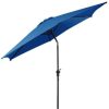 9FT Patio Umbrella Patio Market Steel Tilt W/ Crank Outdoor Yard Garden - Image 5
