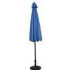 9FT Patio Umbrella Patio Market Steel Tilt W/ Crank Outdoor Yard Garden - Image 7