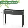 40" Raised Garden Bed with Legs Metal Elevated Planter Box Drainage Hole Backyard - Image 7