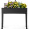 40" Raised Garden Bed with Legs Metal Elevated Planter Box Drainage Hole Backyard - Image 9