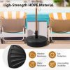 Costway 20'' Patio Fillable Round Umbrella Base Stand Holder Fit Pole 1.5''/1.9'' Outdoor - Image 7