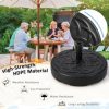 Costway 22'' Patio Fillable Round Umbrella Base Stand Water/Sand Fit Pole 1.5'' & 1.9'' - Image 5