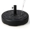 Costway 22'' Patio Fillable Round Umbrella Base Stand Water/Sand Fit Pole 1.5'' & 1.9'' - Image 8