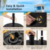 Costway 22'' Patio Fillable Round Umbrella Base Stand Water/Sand Fit Pole 1.5'' & 1.9'' - Image 9