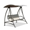 Outdoor Patio Swing with Adjustable Canopy - Image 6