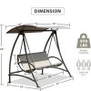 Outdoor Patio Swing with Adjustable Canopy - Image 7