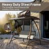 Outdoor Patio Swing with Adjustable Canopy - Image 9