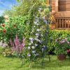 Slickblue 74 Inch Tall Garden Trellis for Flower Vine Vegetable Fruit Pea - Image 3