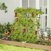 Slickblue 74 Inch Tall Garden Trellis for Flower Vine Vegetable Fruit Pea - Image 5