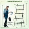 Slickblue 74 Inch Tall Garden Trellis for Flower Vine Vegetable Fruit Pea - Image 7