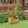 Planter Raised Bed with Trellis for Plant Flower Climbing - Image 6