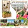 Planter Raised Bed with Trellis for Plant Flower Climbing - Image 7