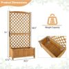 Planter Raised Bed with Trellis for Plant Flower Climbing - Image 8