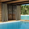 Yescom 54"x96" Outdoor Curtain Panel Tab Top Drape UV30+ Pergola Porch Garden 1 Piece - Image 8