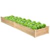 Wooden Vegetable Raised Garden Bed Backyard Patio Grow Flowers Planter - Image 7