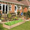Wooden Vegetable Raised Garden Bed Backyard Patio Grow Flowers Planter - Image 10