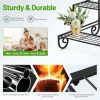 3 Tier Outdoor Metal Garden Planter Holder Shelf - Image 6