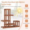 6 Tier Wood Plant Stand with High Low Structure - Image 5