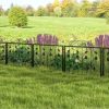 Decorative Garden Fence with 8 Panels Outdoor Animal Barrier Landscape Border - Image 2