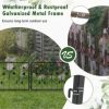 Decorative Garden Fence with 8 Panels Outdoor Animal Barrier Landscape Border - Image 7