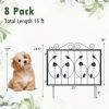 Decorative Garden Fence with 8 Panels Outdoor Animal Barrier Landscape Border - Image 10