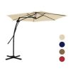Mondawe 10 ft. Square Cantilever Outdoor Market Umbrella 360