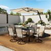 Mondawe 10 ft. Square Cantilever Outdoor Market Umbrella 360 - Image 2
