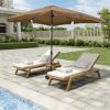 Mondawe 8 ft. x 10 ft. Crank Design Skirt Skylight Bright Outdoor Square Market Umbrella With Base Stand Included - Image 3