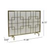 Streamdale Furniture Dorothy Modern Single Panel Iron Fireplace Screen - Image 2