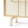 Streamdale Furniture Dorothy Modern Single Panel Iron Fireplace Screen - Image 3