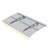 Streamdale Furniture Series Door Window Awning Canopy: 0.137" Solid Polycarbonate, Aluminum Brackets - Image 5