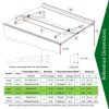 Streamdale Furniture Series Door Window Awning Canopy: 0.137" Solid Polycarbonate, Aluminum Brackets - Image 7