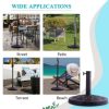 SKONYON 30lbs 18 Inches Heavy Duty Outdoor Patio Market Umbrella Base - Image 2