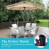 SKONYON 30lbs 18 Inches Heavy Duty Outdoor Patio Market Umbrella Base - Image 5