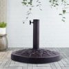 SKONYON 30lbs 18 Inches Heavy Duty Outdoor Patio Market Umbrella Base - Image 7