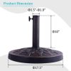 SKONYON 30lbs 18 Inches Heavy Duty Outdoor Patio Market Umbrella Base - Image 9
