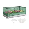 GIVIMO Galvanized Raised Garden Bed with Greenhouse Cover