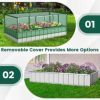 GIVIMO Galvanized Raised Garden Bed with Greenhouse Cover - Image 10