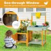 VEBREDA Kids Outdoor Potting Bench with See - Image 3