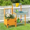 VEBREDA Kids Outdoor Potting Bench with See - Image 5