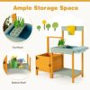 VEBREDA Kids Outdoor Potting Bench with See - Image 8