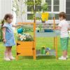 VEBREDA Kids Outdoor Potting Bench with See - Image 10