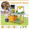VEBREDA Kids Outdoor Potting Bench with See - Image 11