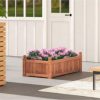 GIVIMO 46 x 24 x 16 Inch Rectangular Planter Box with Drainage Holes for Backyard Garden Lawn - Image 3