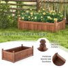 GIVIMO 46 x 24 x 16 Inch Rectangular Planter Box with Drainage Holes for Backyard Garden Lawn - Image 5