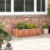 GIVIMO 46 x 24 x 16 Inch Rectangular Planter Box with Drainage Holes for Backyard Garden Lawn - Image 7